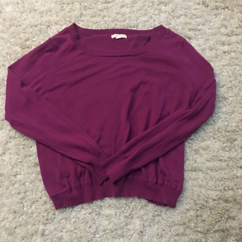 Open back sweater